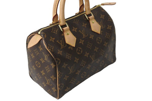 LOUIS VUITTON ルイヴィトン ハンドバッグ スピーディ25 モノグラム M41109 ブラウン ゴールド金具 美品 中古 56878