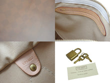 Load image into Gallery viewer, LOUIS VUITTON ルイヴィトン ハンドバッグ スピーディ25 ダミエアズール N41534 ホワイト グレー ゴールド金具 美品 56880