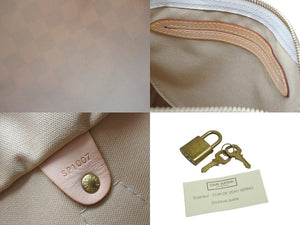 LOUIS VUITTON ルイヴィトン ハンドバッグ スピーディ25 ダミエアズール N41534 ホワイト グレー ゴールド金具 美品 56880