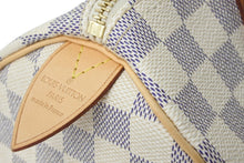 Load image into Gallery viewer, LOUIS VUITTON ルイヴィトン ハンドバッグ スピーディ25 ダミエアズール N41534 ホワイト グレー ゴールド金具 美品 56880