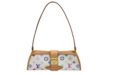 LOUIS VUITTON ルイヴィトン ハンドバッグ シャーリー モノグラムマルチカラー ブロン M40049 ゴールド金具 美品 中古 56883