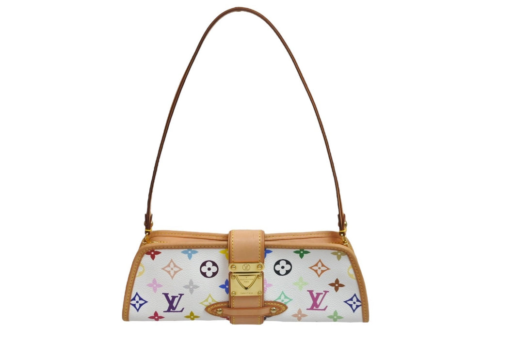 LOUIS VUITTON ルイヴィトン ハンドバッグ シャーリー モノグラムマルチカラー ブロン M40049 ゴールド金具 美品 中古 56883