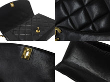 Load image into Gallery viewer, 極美品 CHANEL シャネル ショルダーバッグ ダイアナ 25 2番台 ラムスキン ブラック ゴールド金具 中古 56888