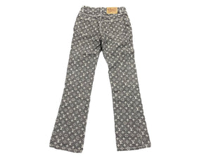 LOUIS VUITTON ルイヴィトン モノグラム デニムパンツ サイズW34 レディース WJPA43CF7 美品 中古 56890