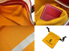 Load image into Gallery viewer, 極美品 GOYARD ゴヤール クロワジュール50 ボストンバッグ ヘリンボーン PVC コーティングキャンバス レッド 中古 56892