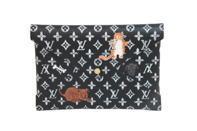 極美品 LOUIS VUITTON ルイヴィトン ポーチ ポシェット キリガミ モノグラム キャットグラム M63885 ゴールド金具 中古 56900