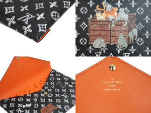 極美品 LOUIS VUITTON ルイヴィトン ポーチ ポシェット キリガミ モノグラム キャットグラム M63885 ゴールド金具 中古 56900