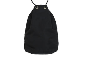 PRADA プラダ ポーチ ポシェット 巾着 トライアングルロゴ ナイロン ブラック シルバー金具 美品 中古 56901