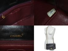 Load image into Gallery viewer, CHANEL シャネル マトラッセ チェーン ショルダーバッグ 4番台 ラムスキン フルフラップ ブラック ゴールド金具 美品 中古 56911