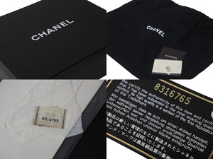 極美品 CHANEL シャネル チョコバー ミニ ボストンバッグ 8番台 キャビアスキン ブラック ココマーク シルバー金具 鞄 中古 56914