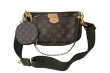 Load image into Gallery viewer, LOUIS VUITTON ルイヴィトン ショルダーバッグ M44813 ミュルティ ポシェット アクセソワール マロン カーキ 美品 中古 56916