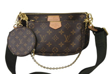 Load image into Gallery viewer, LOUIS VUITTON ルイヴィトン ショルダーバッグ M44813 ミュルティ ポシェット アクセソワール マロン カーキ 美品 中古 56916