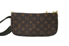 Load image into Gallery viewer, LOUIS VUITTON ルイヴィトン ショルダーバッグ M44813 ミュルティ ポシェット アクセソワール マロン カーキ 美品 中古 56916