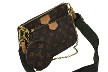 Load image into Gallery viewer, LOUIS VUITTON ルイヴィトン ショルダーバッグ M44813 ミュルティ ポシェット アクセソワール マロン カーキ 美品 中古 56916