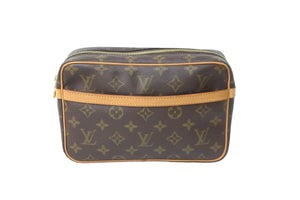LOUIS VUITTON ルイヴィトン クラッチバッグ M51847 コンピエーニュ 23 ブラウン ゴールド金具 美品 中古 56921