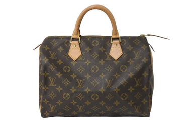 LOUIS VUITTON ルイヴィトン モノグラム スピーディ30 ボストンバッグ ブラウン ハンドバッグ 鞄 ロゴ M41526 美品 中古 56925