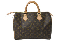 Load image into Gallery viewer, LOUIS VUITTON ルイヴィトン モノグラム スピーディ30 ボストンバッグ ブラウン ハンドバッグ 鞄 ロゴ M41526 美品 中古 56925