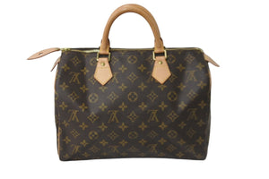 LOUIS VUITTON ルイヴィトン モノグラム スピーディ30 ボストンバッグ ブラウン ハンドバッグ 鞄 ロゴ M41526 美品 中古 56925