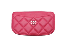 Load image into Gallery viewer, CHANEL シャネル マトラッセ カードケース 19番台 ピンク カーフスキン ココマーク ロゴ 小物入れ シルバー金具 美品 中古 56929