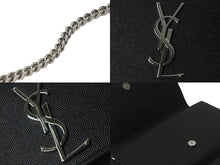 Load image into Gallery viewer, 極美品 YVES SAINT LAURENT イヴサンローラン ケイト ショルダーバッグ YSL3640210820 ブラック シルバー金具 中古 56932