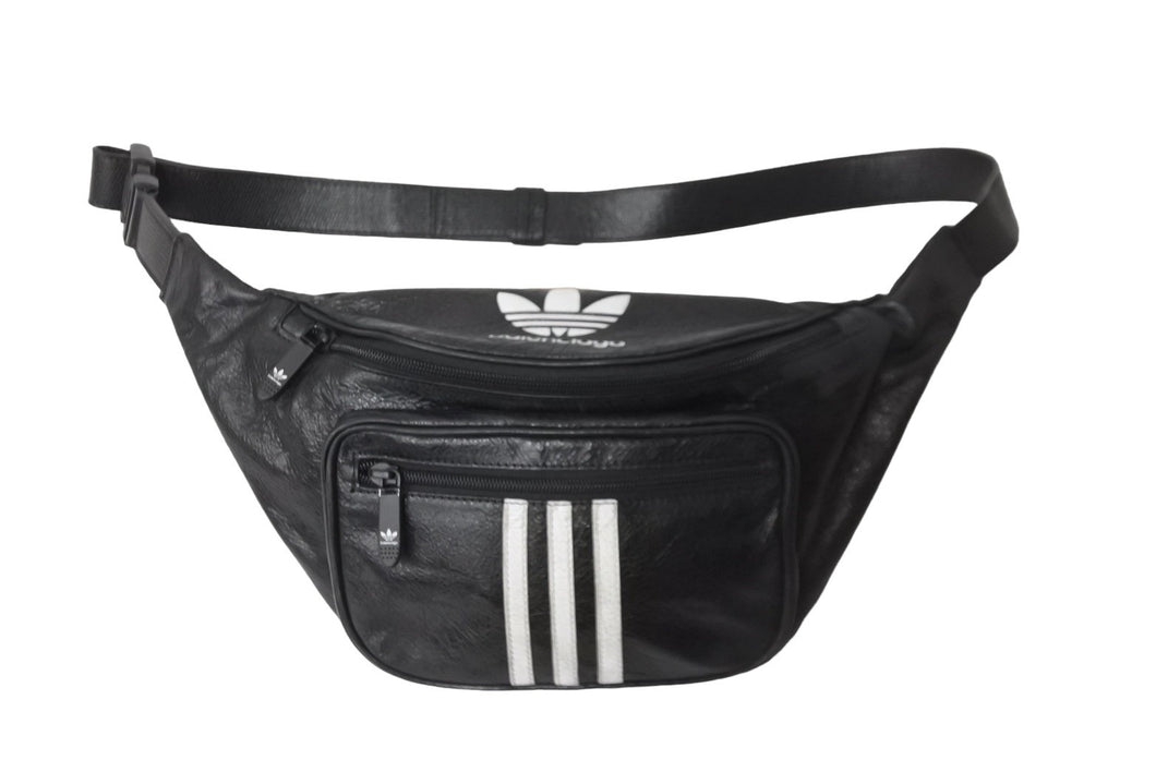 新品同様 BALENCIAGA バレンシアガ adidas アディダス ベルトバッグ ヴィンテージ加工 ラムスキン 721841210M4 中古 56937