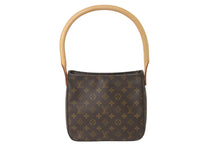 Load image into Gallery viewer, LOUIS VUITTON ルイヴィトン モノグラム ルーピング MM ショルダーバッグ ブラウン PVC ワンショルダー M51146 美品 中古 56939