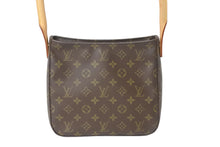 Load image into Gallery viewer, LOUIS VUITTON ルイヴィトン モノグラム ルーピング MM ショルダーバッグ ブラウン PVC ワンショルダー M51146 美品 中古 56939