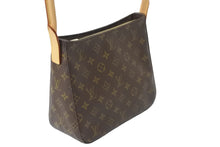Load image into Gallery viewer, LOUIS VUITTON ルイヴィトン モノグラム ルーピング MM ショルダーバッグ ブラウン PVC ワンショルダー M51146 美品 中古 56939