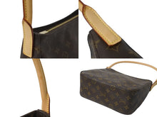 Load image into Gallery viewer, LOUIS VUITTON ルイヴィトン モノグラム ルーピング MM ショルダーバッグ ブラウン PVC ワンショルダー M51146 美品 中古 56939
