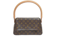 Load image into Gallery viewer, LOUIS VUITTON ルイヴィトン ミニル－ピング ハンドバッグ M51147モノグラム ゴールド金具 ブラウン 美品 中古 56940