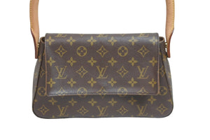 LOUIS VUITTON ルイヴィトン ミニル－ピング ハンドバッグ M51147モノグラム ゴールド金具 ブラウン 美品 中古 56940