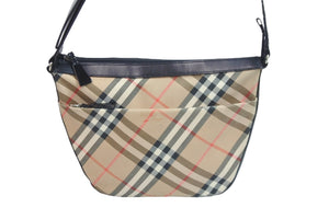 Burberry バーバリ－ オ－ルドバーバリ－ ショルダーバック バッグ チェック ブラウン 中古 良品 56950