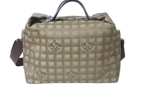 極美品 CHANEL シャネル ニュートラベルライン ナイロン 2WAY ショルダーバッグ 7番台 ボストンバッグ カーキ A15969 中古 56958