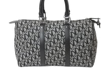 Load image into Gallery viewer, Christian Dior クリスチャンディオール トロッター 35cm ボストンバッグ BO A 0043 ブラック シルバー金具 中古 良品 56961