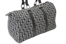 Load image into Gallery viewer, Christian Dior クリスチャンディオール トロッター 35cm ボストンバッグ BO A 0043 ブラック シルバー金具 中古 良品 56961