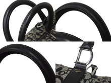 Load image into Gallery viewer, Christian Dior クリスチャンディオール トロッター 35cm ボストンバッグ BO A 0043 ブラック シルバー金具 中古 良品 56961