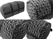 Load image into Gallery viewer, Christian Dior クリスチャンディオール トロッター 35cm ボストンバッグ BO A 0043 ブラック シルバー金具 中古 良品 56961