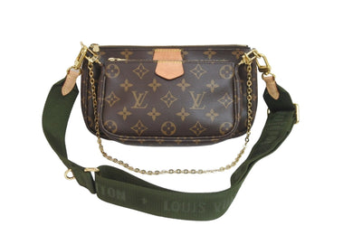LOUIS VUITTON ルイヴィトン モノグラム ミュルティ ポシェット アクセソワール ショルダーバッグ 現行 M44813 美品 中古 56962