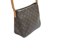 Load image into Gallery viewer, LOUIS VUITTON ルイヴィトン モノグラム ルーピング MM ショルダーバッグ M51146 ブラウン PVC ワンショルダー 美品 中古 56965
