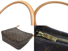 Load image into Gallery viewer, LOUIS VUITTON ルイヴィトン モノグラム ルーピング MM ショルダーバッグ M51146 ブラウン PVC ワンショルダー 美品 中古 56965