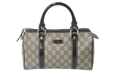 GUCCI グッチ ミニボストンバッグ ボストンバッグ GGプラス GGスプリーム ベージュ ブラウン 193604 美品 中古 56969