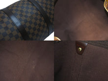 Load image into Gallery viewer, LOUIS VUITTON ルイヴィトン ダミエ キーポル50 ボストンバッグ N41427 コーティングキャンバス ブラウン 美品 中古 56971