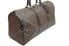Load image into Gallery viewer, LOUIS VUITTON ルイヴィトン ダミエ キーポル50 ボストンバッグ N41427 コーティングキャンバス ブラウン 美品 中古 56971