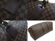Load image into Gallery viewer, LOUIS VUITTON ルイヴィトン ダミエ キーポル50 ボストンバッグ N41427 コーティングキャンバス ブラウン 美品 中古 56971