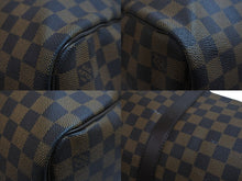 Load image into Gallery viewer, LOUIS VUITTON ルイヴィトン ダミエ キーポル50 ボストンバッグ N41427 コーティングキャンバス ブラウン 美品 中古 56971