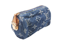 Load image into Gallery viewer, 極美品 LOUIS VUITTON ルイヴィトン モノグラムデニム トゥルース スピーディPM ミニポーチ M95082 ブルー 中古 56974