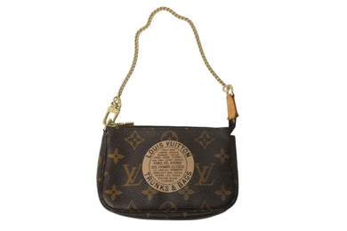 LOUIS VUITTON ルイヴィトン ポーチ M60153 ミニ ポシェット アクセソワール T&B ブラウン ゴールド金具 美品 中古 56976