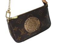 Load image into Gallery viewer, LOUIS VUITTON ルイヴィトン ポーチ M60153 ミニ ポシェット アクセソワール T&amp;B ブラウン ゴールド金具 美品 中古 56976