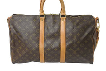 Load image into Gallery viewer, LOUIS VUITTON ルイヴィトン モノグラム キーポルバンドリエール45 ボストンバッグ M41418 ブラウン 2WAY ショルダーバッグ 中古 56979