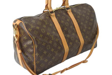 Load image into Gallery viewer, LOUIS VUITTON ルイヴィトン モノグラム キーポルバンドリエール45 ボストンバッグ M41418 ブラウン 2WAY ショルダーバッグ 中古 56979
